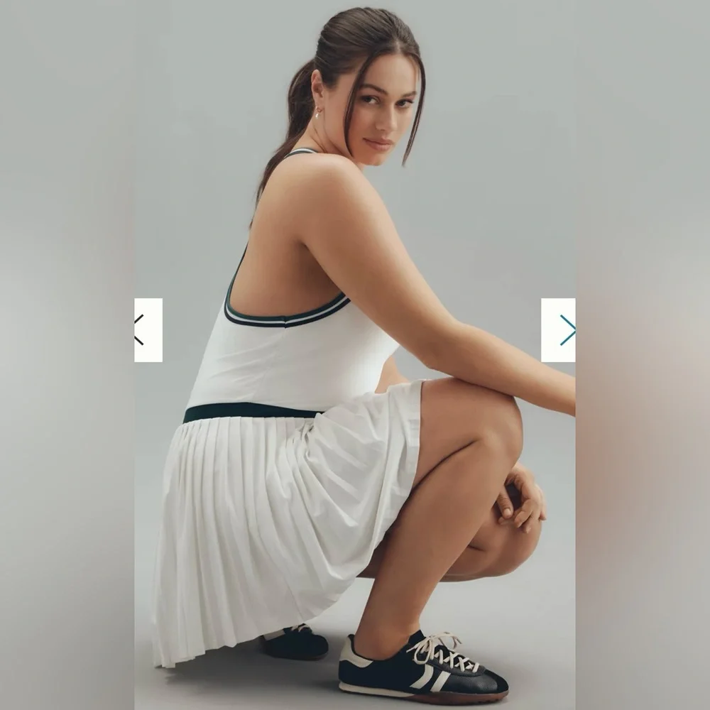 Varley Jane Sleeveless Court Mini Dress Women Sz 1X Preppy Pickleball Tennis NWT